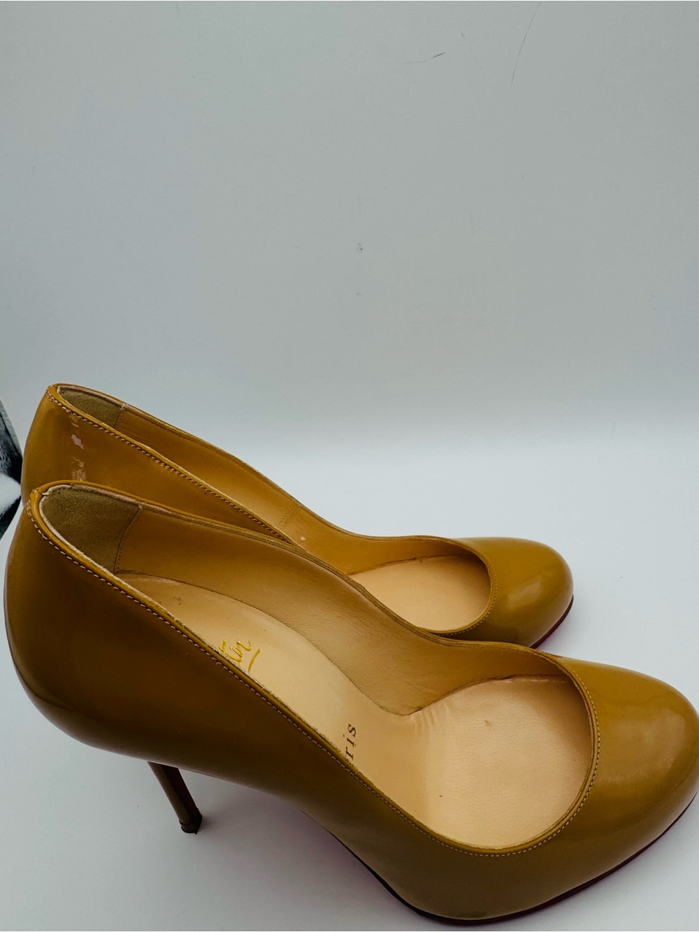 Christian Louboutin Simple Pump Nude Patent Leather Heels EU 36 - Picture 5 of 9
